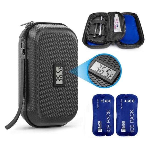 URBRGRON Other - Cooler Travel Case TSA Approved, Refrigerated Medicine Travel Case with